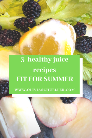 healthy juice recipes - fit for summer